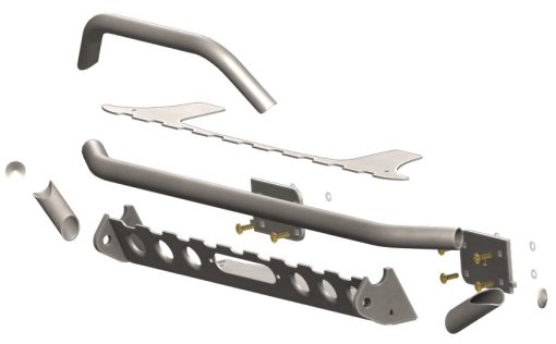 JK Pritchett Canyon Front Bumper Welders Kit - Image 2